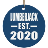 Lumberjack Established EST. 2020 - Circle Ornament