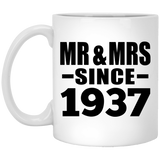 87th Anniversary Mr & Mrs Since 1937 - 11 Oz Coffee Mug