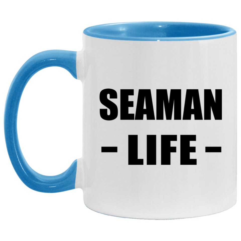 Seaman Life - 11oz Accent Mug Blue