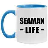 Seaman Life - 11oz Accent Mug Blue