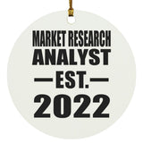 Market Research Analyst Established EST. 2022 - Circle Ornament