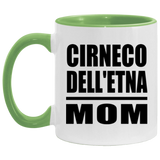 Cirneco Dell'etna Mom - 11oz Accent Mug Green