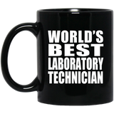 World's Best Laboratory Technician - 11 Oz Coffee Mug Black