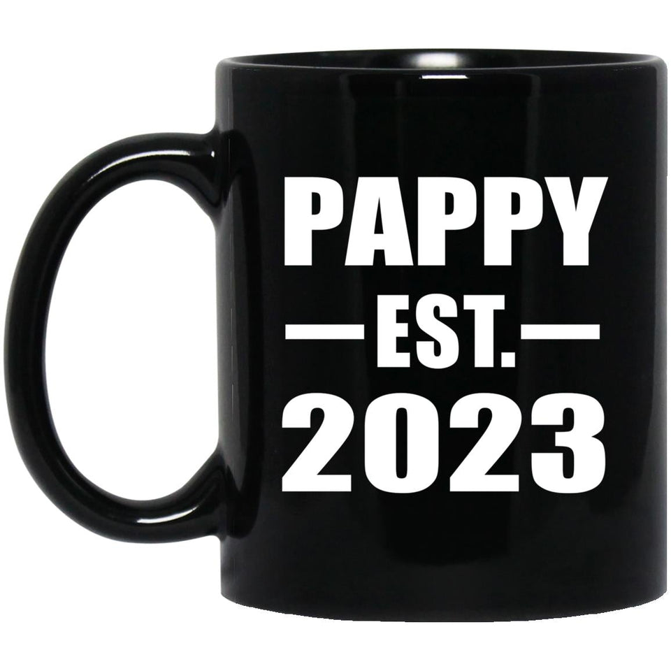 Pappy Established EST. 2023 - 11oz Coffee Mug Black