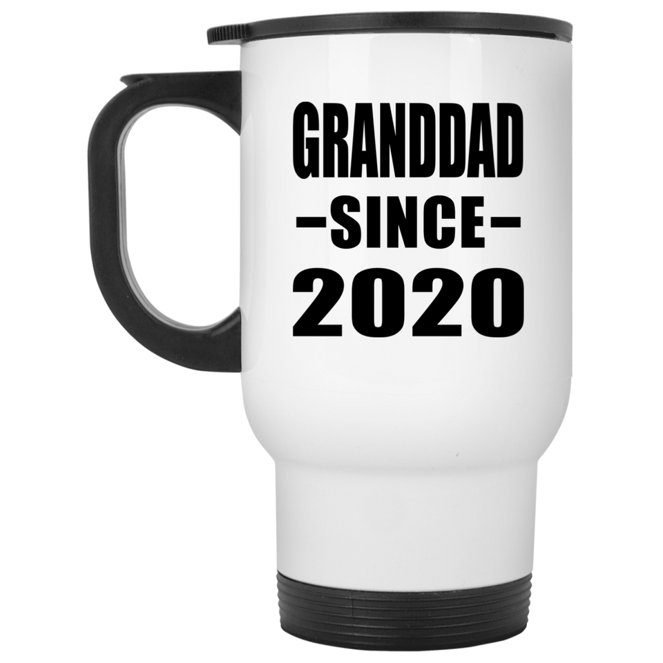 Granddad Since 2020 - White Travel Mug