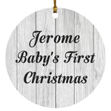 Jerome Baby's First Christmas - Circle Ornament F