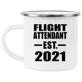 Flight Attendant Established EST. 2021 - 12oz Camping Mug