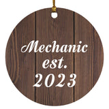 Mechanic Established Est. 2023 - Circle Ornament D
