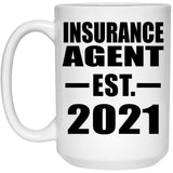 Insurance Agent Established EST. 2021 - 15oz Coffee Mug
