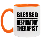 Blessed Respiratory Therapist - 11oz Accent Mug Orange