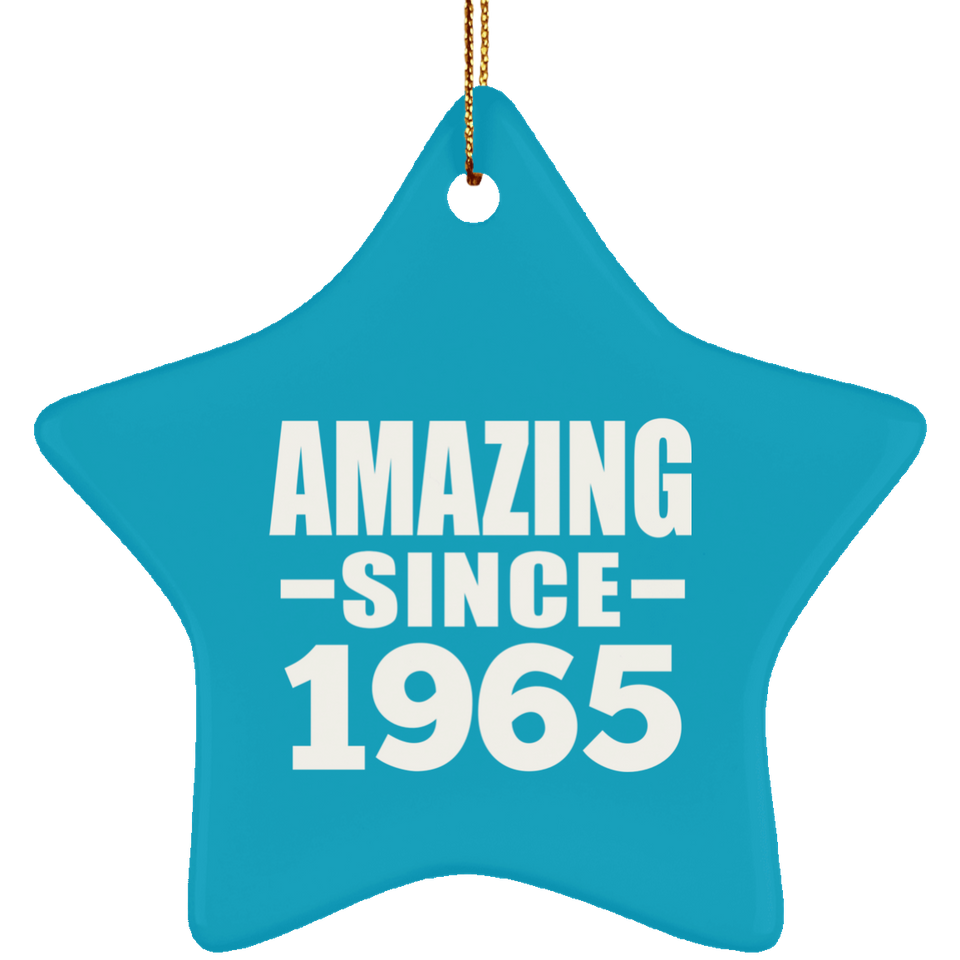 59th Birthday Amazing Since 1965 - Star Ornament