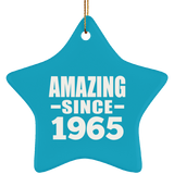 59th Birthday Amazing Since 1965 - Star Ornament