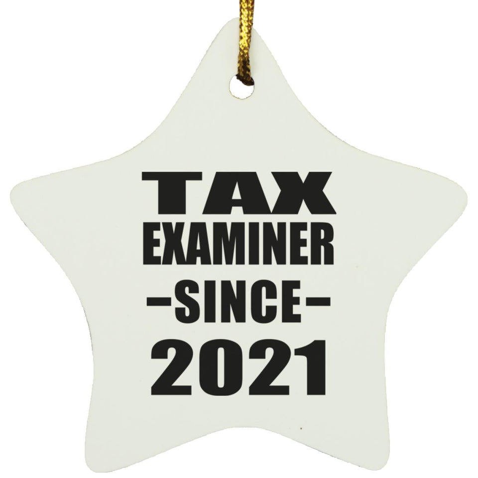 Tax Examiner Since 2021 - Star Ornament
