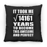 119th Birthday Took Square Root of 14161 Years To Awesome - Throw Pillow Black