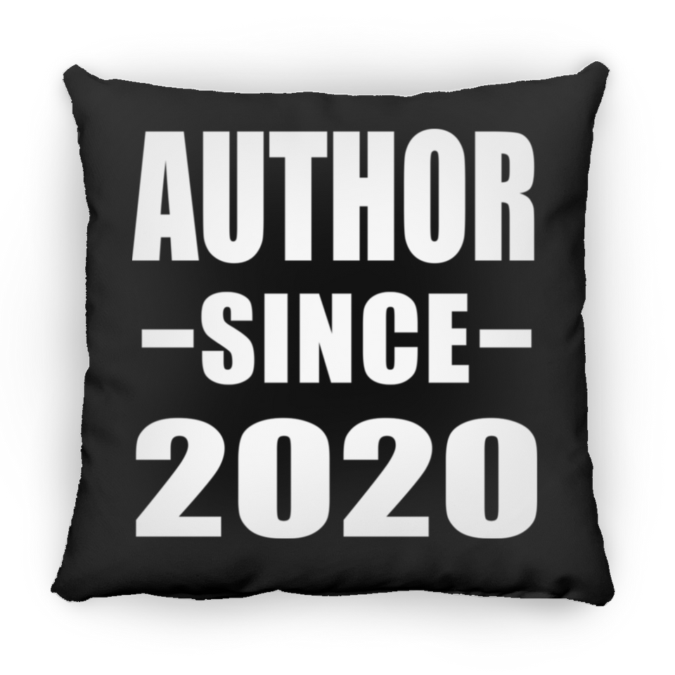 Author Since 2020 - Throw Pillow Black