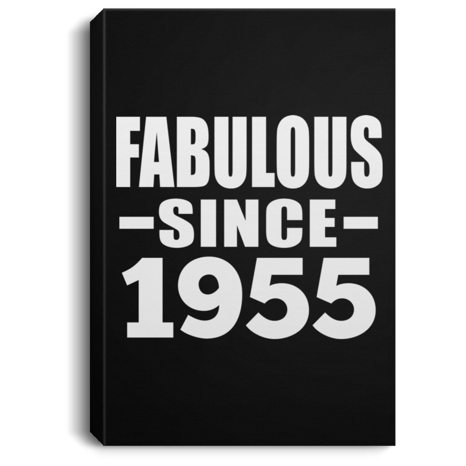 69th Birthday Fabulous Since 1955 - Canvas Portrait