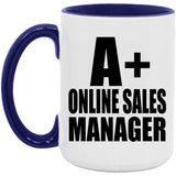A+ Online Sales Manager - 15oz Accent Mug Purple
