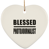 Blessed Photojournalist - Heart Ornament