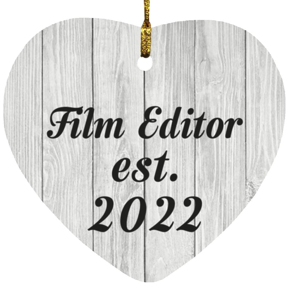 Film Editor Established Est. 2022 - Heart Ornament F