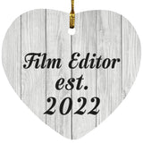 Film Editor Established Est. 2022 - Heart Ornament F
