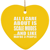 All I Care About Is Scale Modes - Heart Ornament