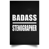 Badass Stenographer - Poster Portrait