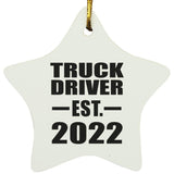 Truck Driver Established EST. 2022 - Star Ornament