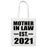 Mother In Law Established EST. 2021 - Tote Bag White