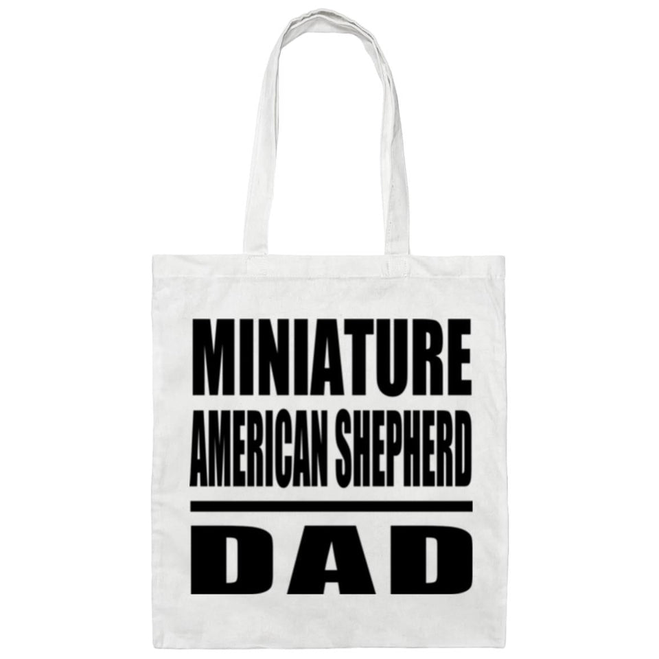 Miniature American Shepherd Dad - Tote Bag White