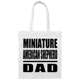 Miniature American Shepherd Dad - Tote Bag White