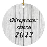 Chiropractor Since 2022 - Circle Ornament F