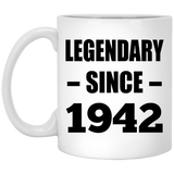82nd Birthday Legendary Since 1942 - 11oz Coffee Mug