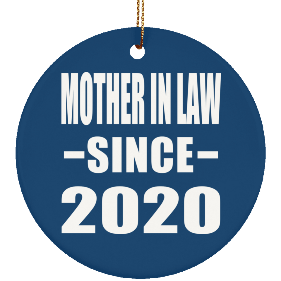Mother In Law Since 2020 - Circle Ornament