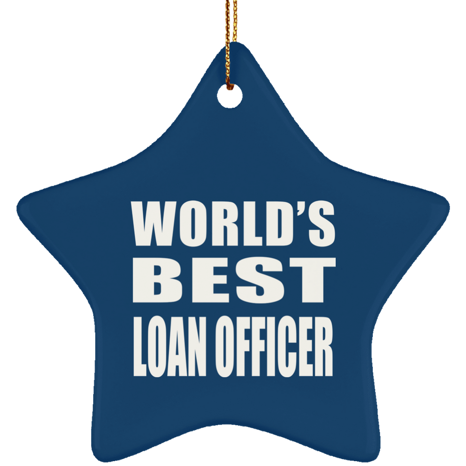 World's Best Loan Officer - Star Ornament