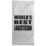World's Best Logistician - Hand Towel