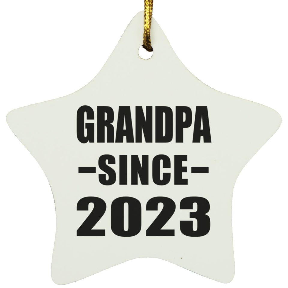 Grandpa Since 2023 - Star Ornament
