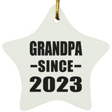 Grandpa Since 2023 - Star Ornament