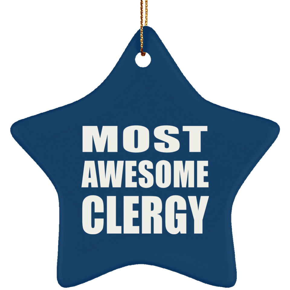 Most Awesome Clergy - Star Ornament