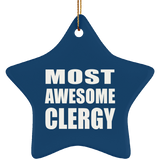 Most Awesome Clergy - Star Ornament