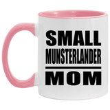Small Munsterlander Mom - 11oz Accent Mug Pink
