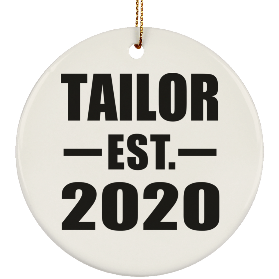Tailor Established EST. 2020 - Circle Ornament