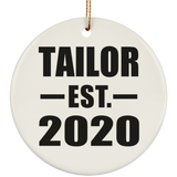 Tailor Established EST. 2020 - Circle Ornament