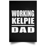 Working Kelpie Dad - Poster Portrait