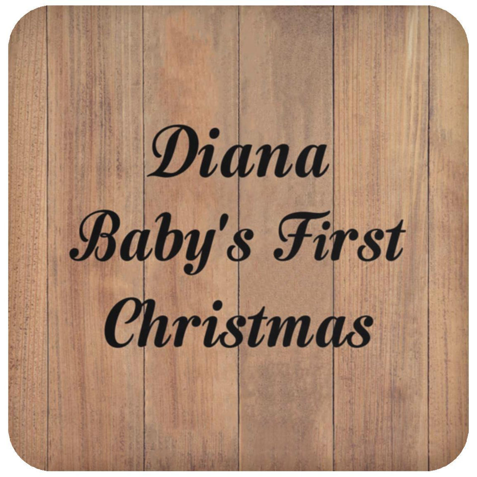Diana Baby's First Christmas - Drink Coaster C
