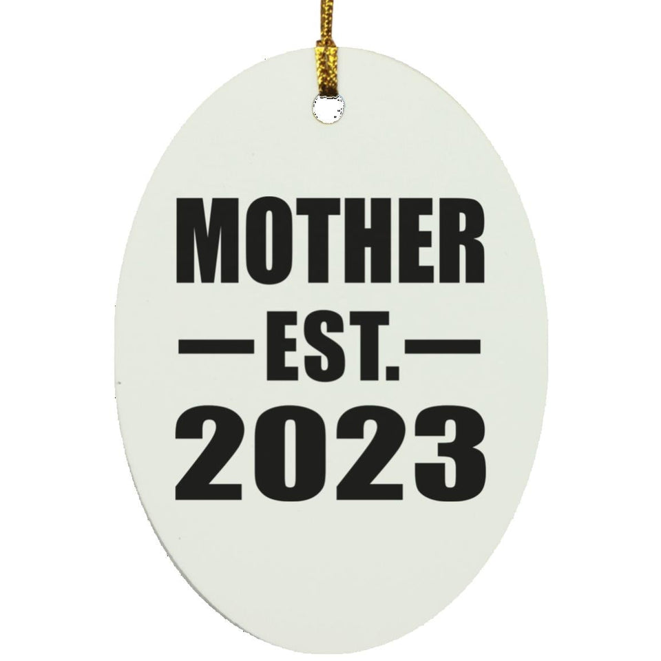 Mother Established EST. 2023 - Oval Ornament