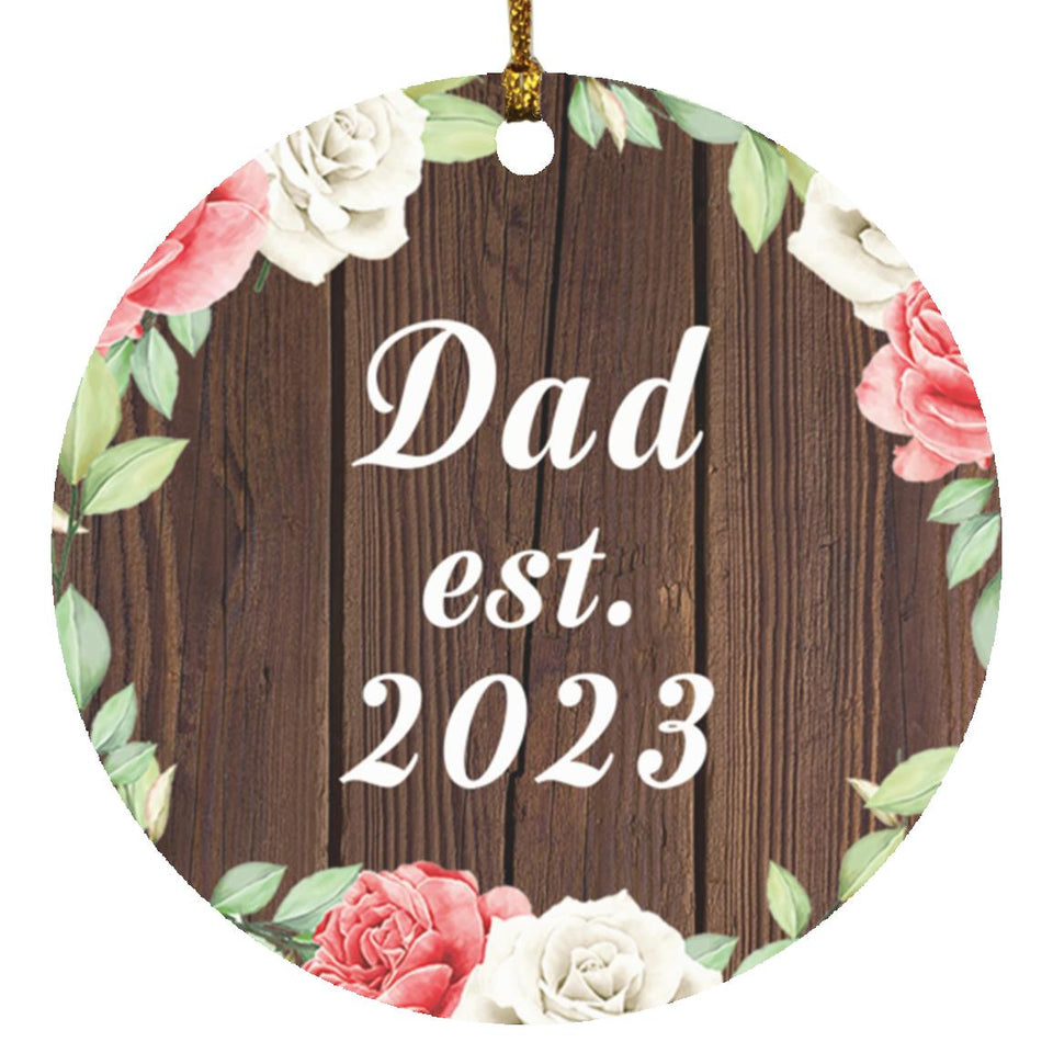 Dad Established Est. 2023 - Circle Ornament A