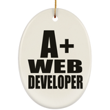 A+ Web Developer - Oval Ornament