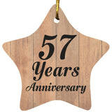 57th Anniversary 57 Years Anniversary - Star Ornament C