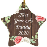 First Year As Daddy 2020 - Star Ornament A