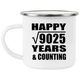 Happy 95th Anniversary Square Root of 9025 Years & Counting - 12oz Camping Mug